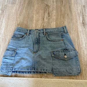 Aritzia Blue Denim Mini Skirt